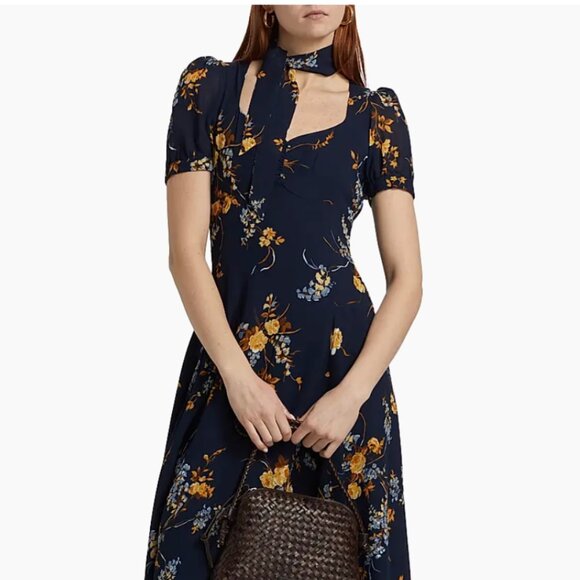 Reformation Chrissie Floral Midi-Dress | Size 8 - Picture 1 of 7